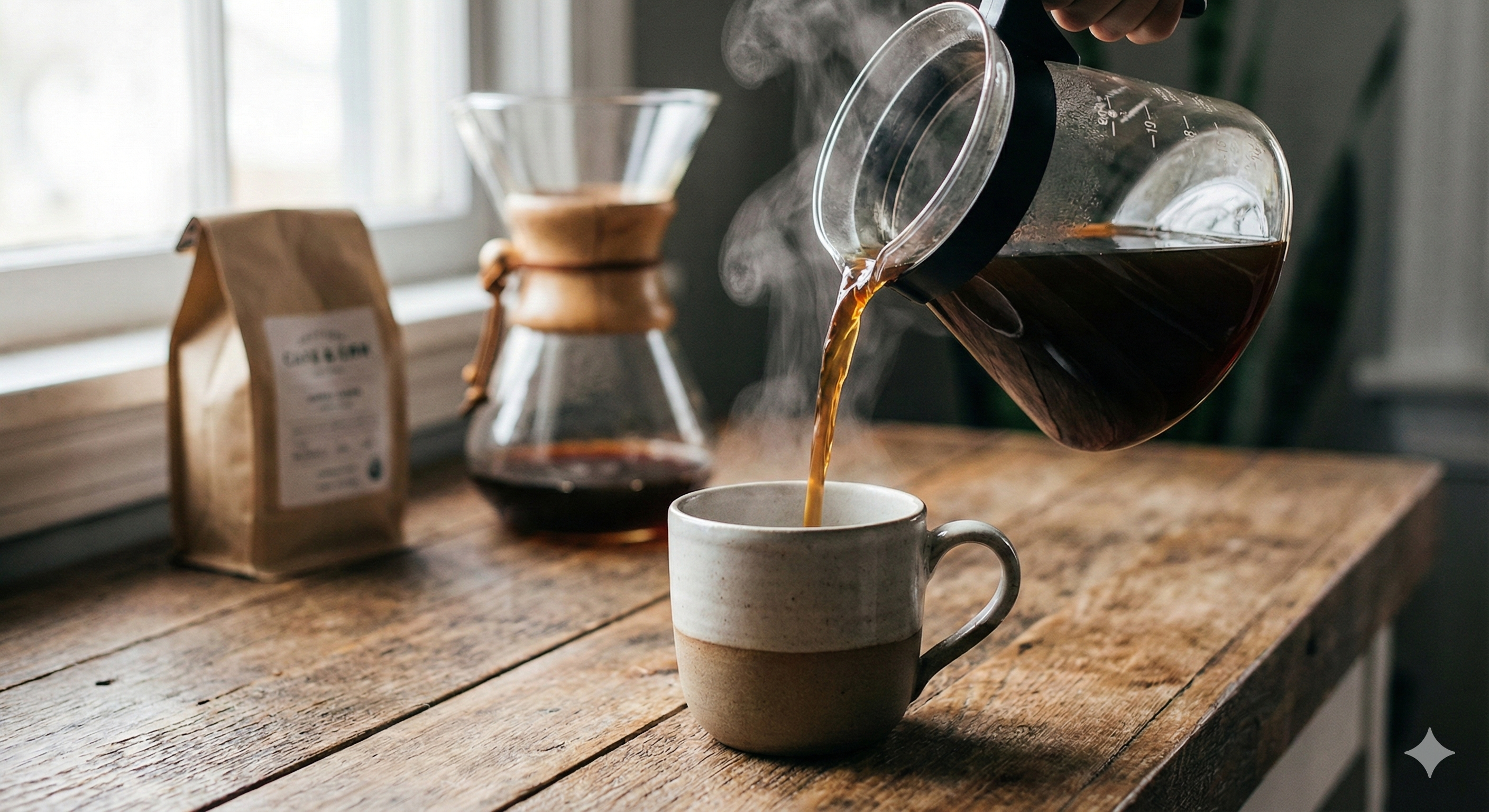 Coffee pouring
