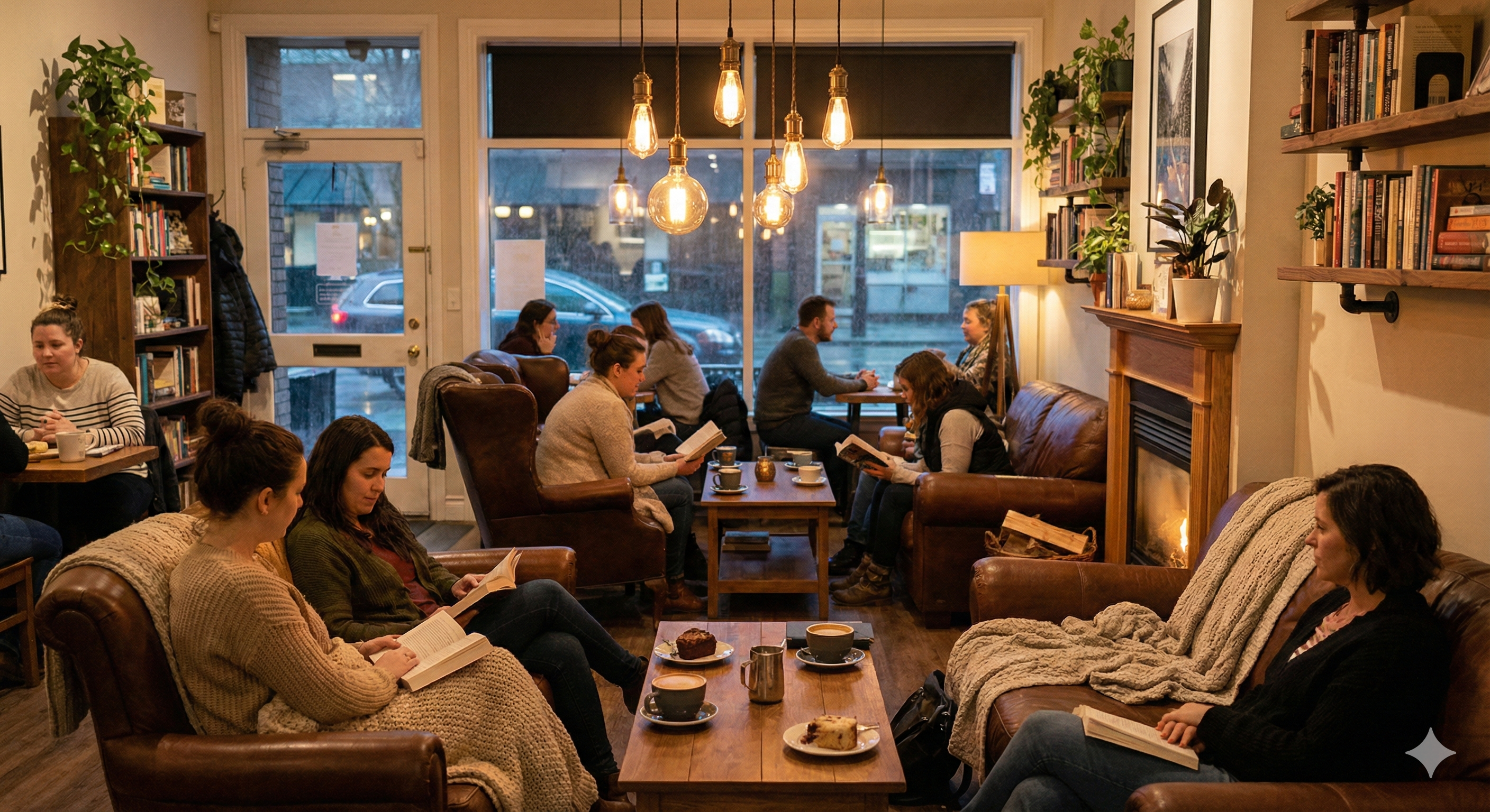 Cozy warm lighting interior